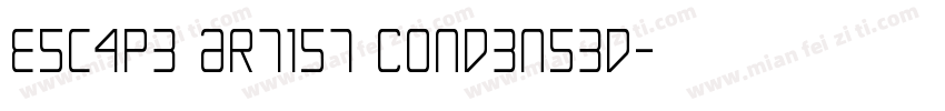 Escape Artist Condensed字体转换